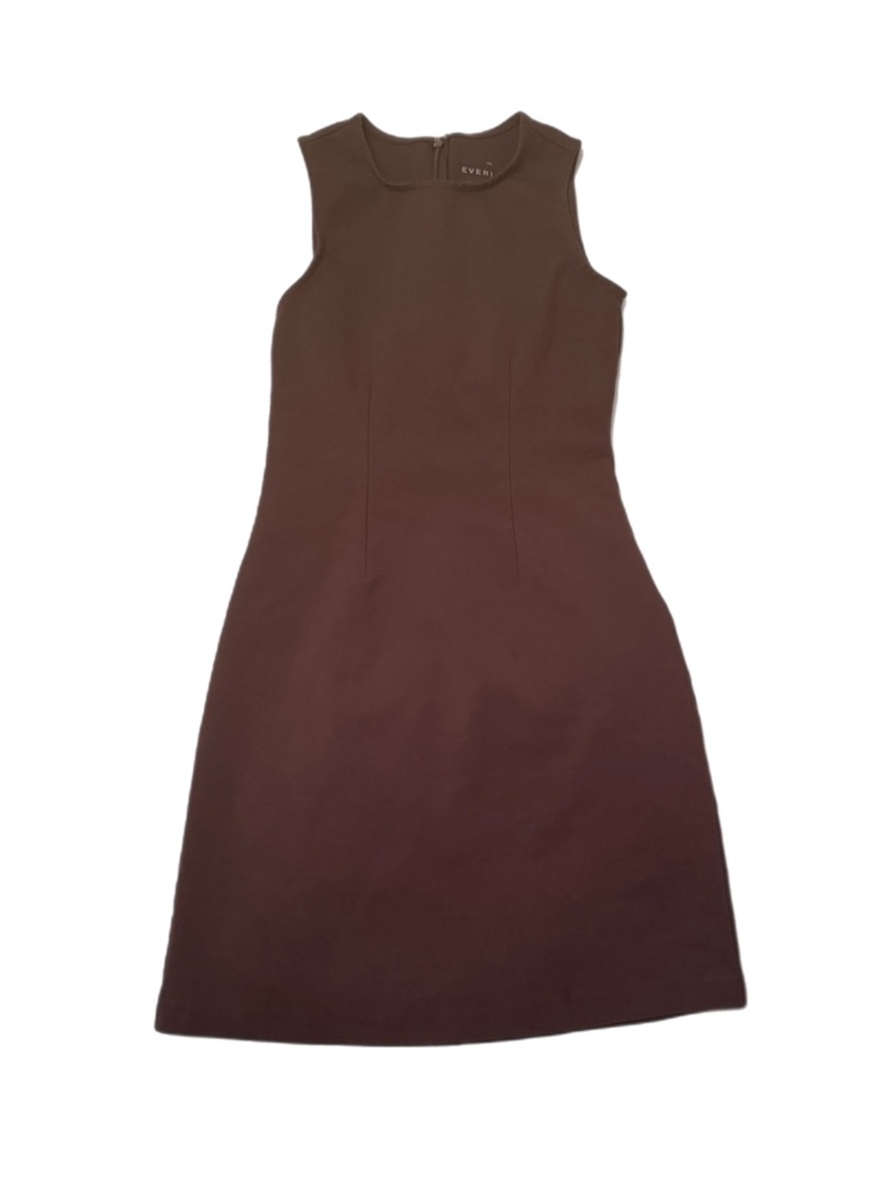 Everlane Sleeveless Brown The Dream 90’s Shift Mini Dress Size XXS